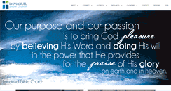 Desktop Screenshot of immanuelbiblechurchsaginaw.org
